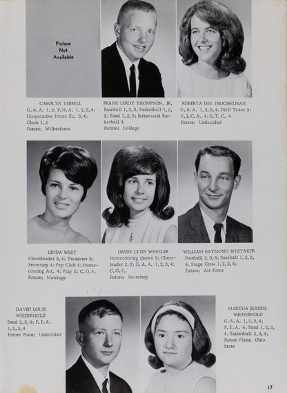 1968. Blanchester High School Yearbook