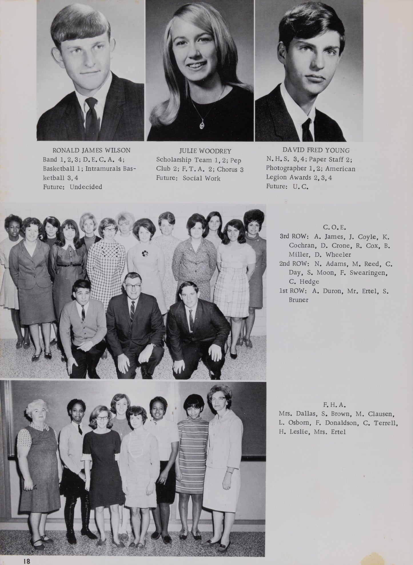 1968. Blanchester High School Yearbook