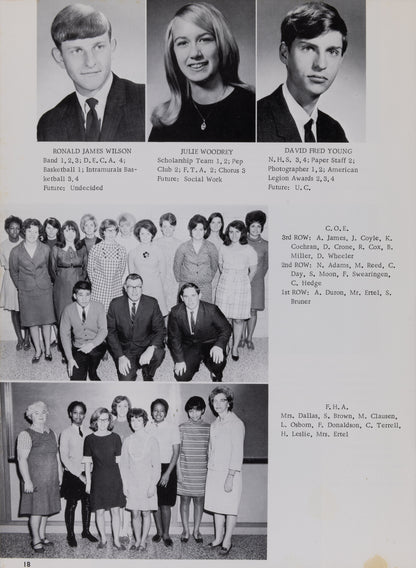 1968. Blanchester High School Yearbook