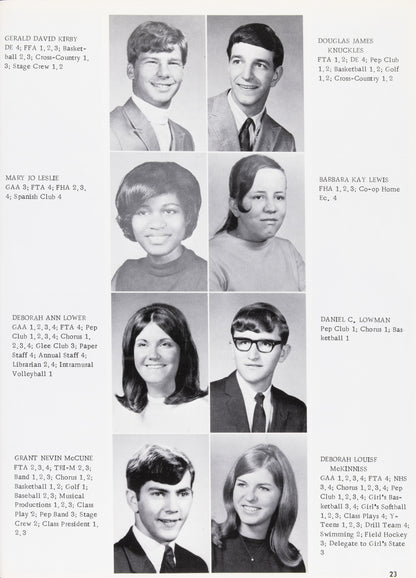 1969. Blanchester High School Yearbook