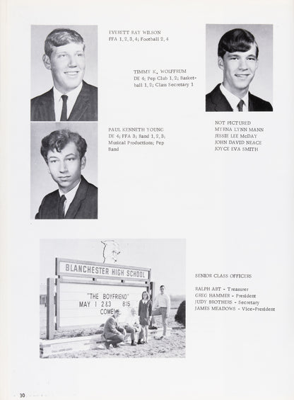 1969. Blanchester High School Yearbook