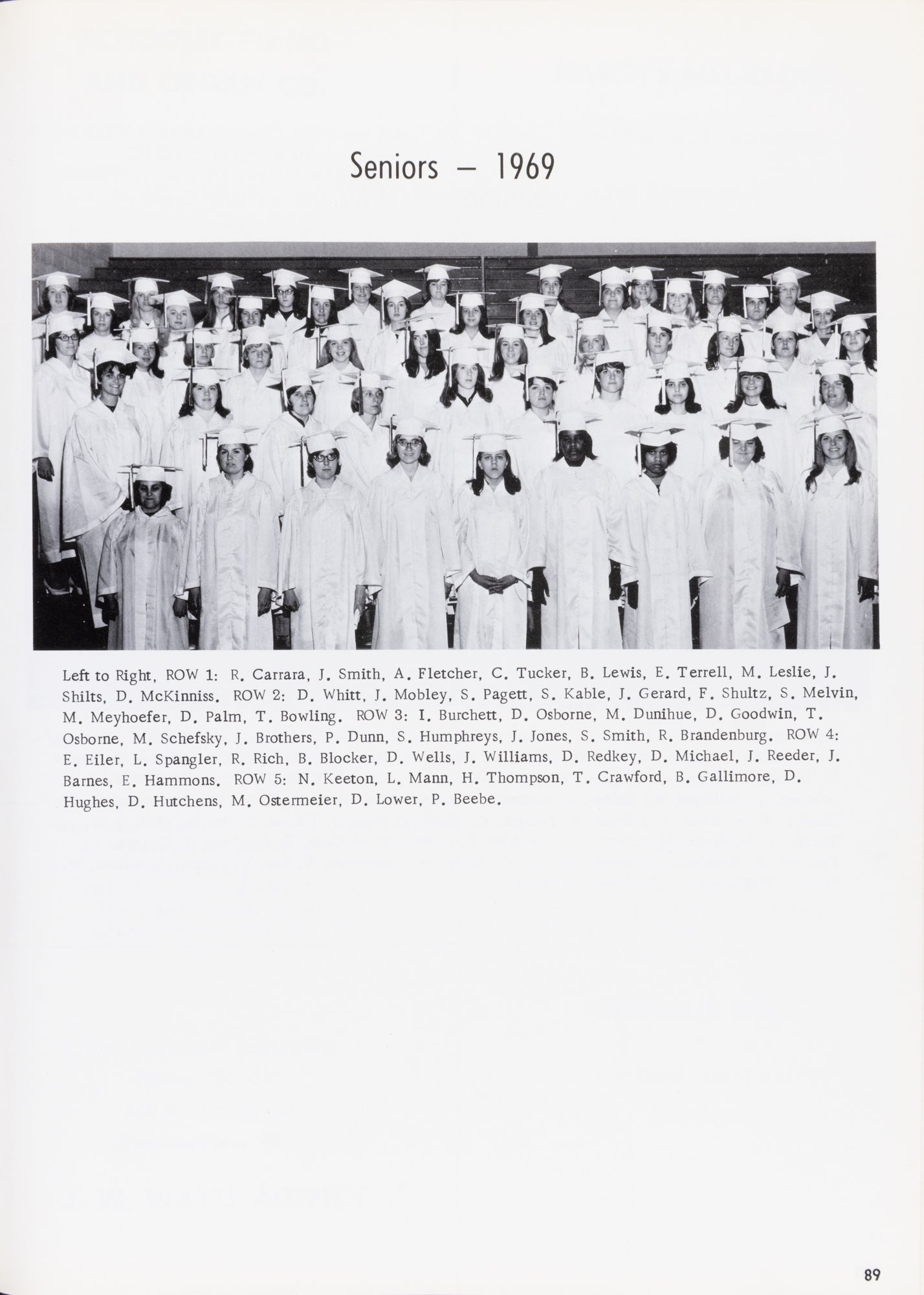 1969. Blanchester High School Yearbook