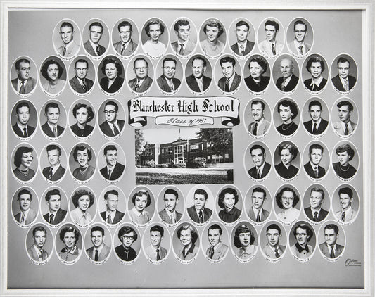 1951. Blanchester High School Class of 1951.