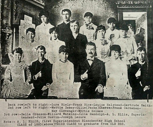 Blanchester High School Class of 1885.