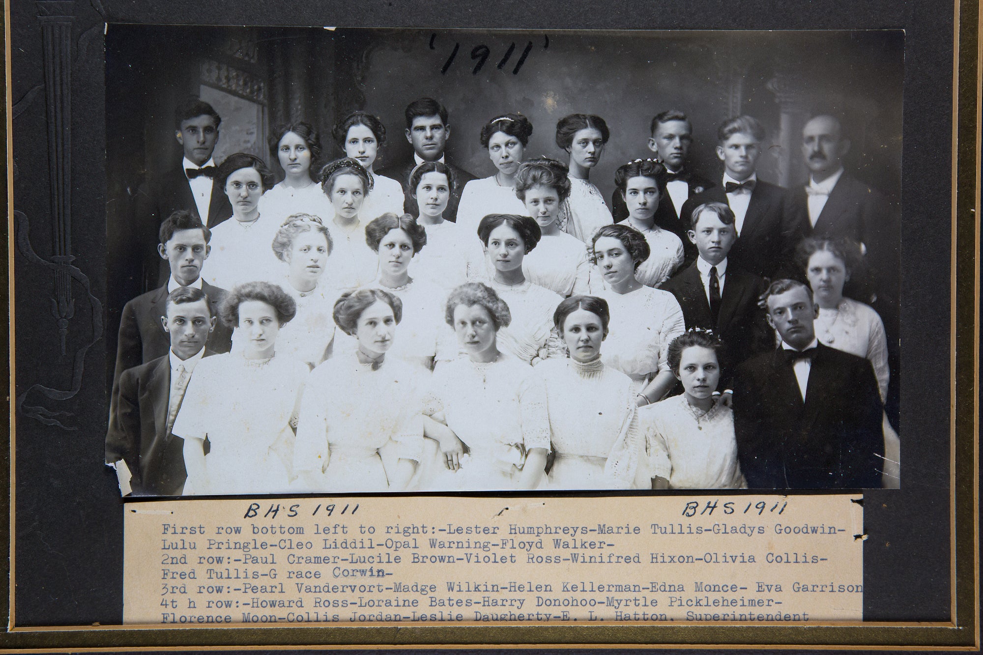 Blanchester High School Class of 1911. – Blanchester Area Historical ...