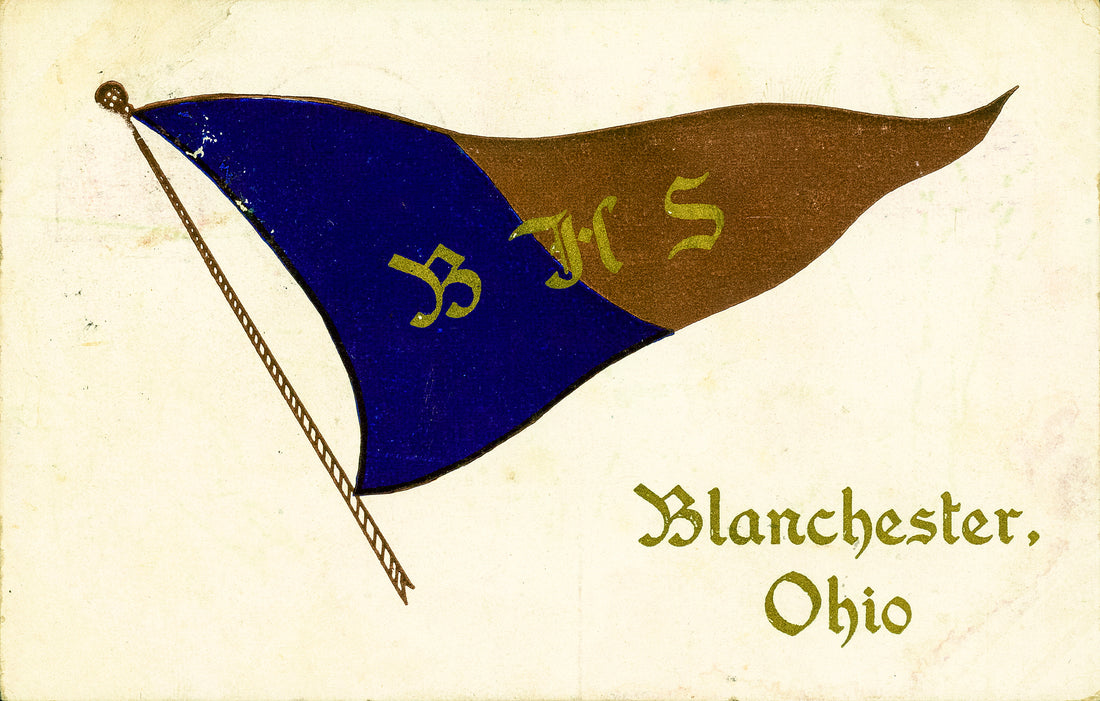 Blanchester High School Flag. Blanchester Area Historical Society