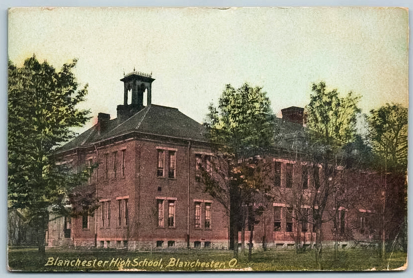 Old Blanchester High School. Main Street. Blanchester Area Historical