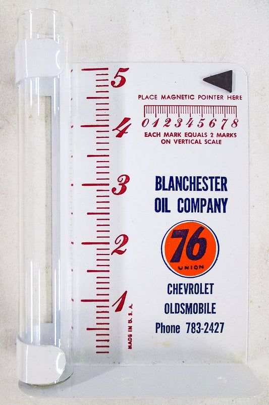 Blanchester Oil Company Rain Guage.