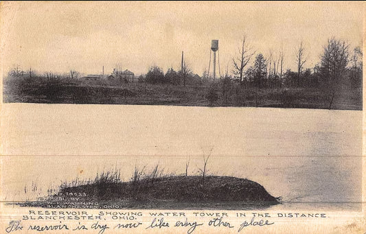 Blanchester Reservoir and Water Tower.