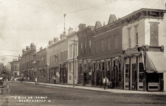 1912. East side of South Broadway looking North.