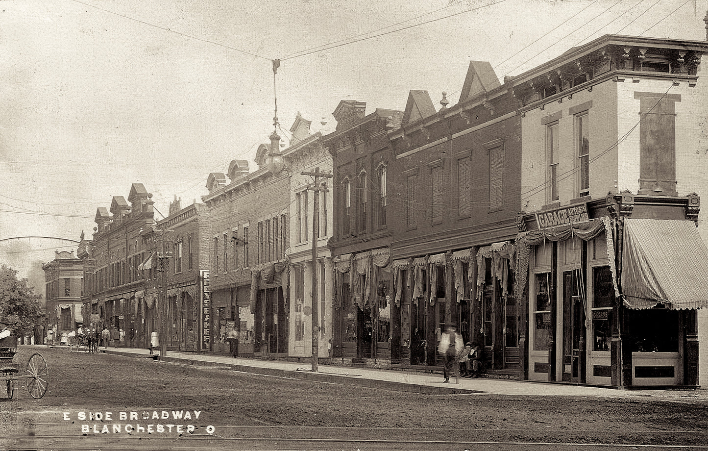 1912. East side of South Broadway looking North.