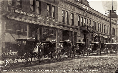 Circa 1914. P.E. Snyder Hardware Buggy Opening.