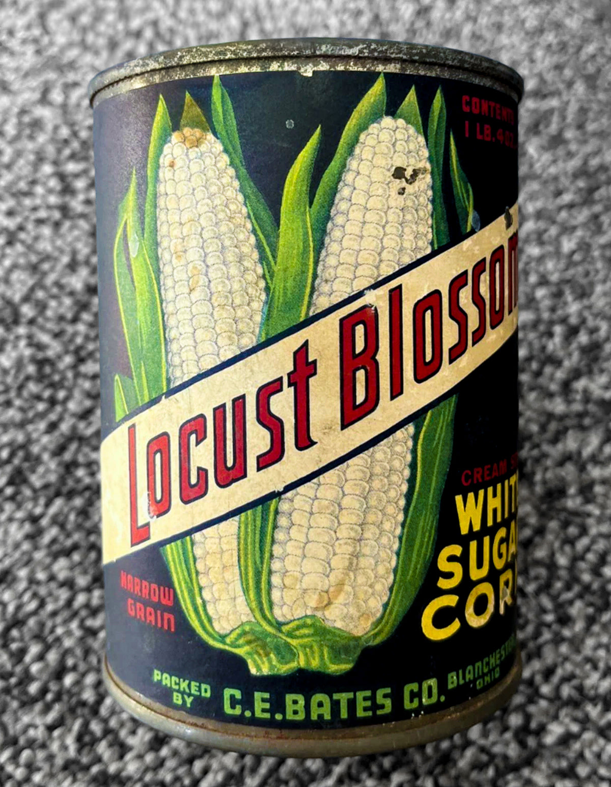 C.E. Bates Locust White Canned Corn.