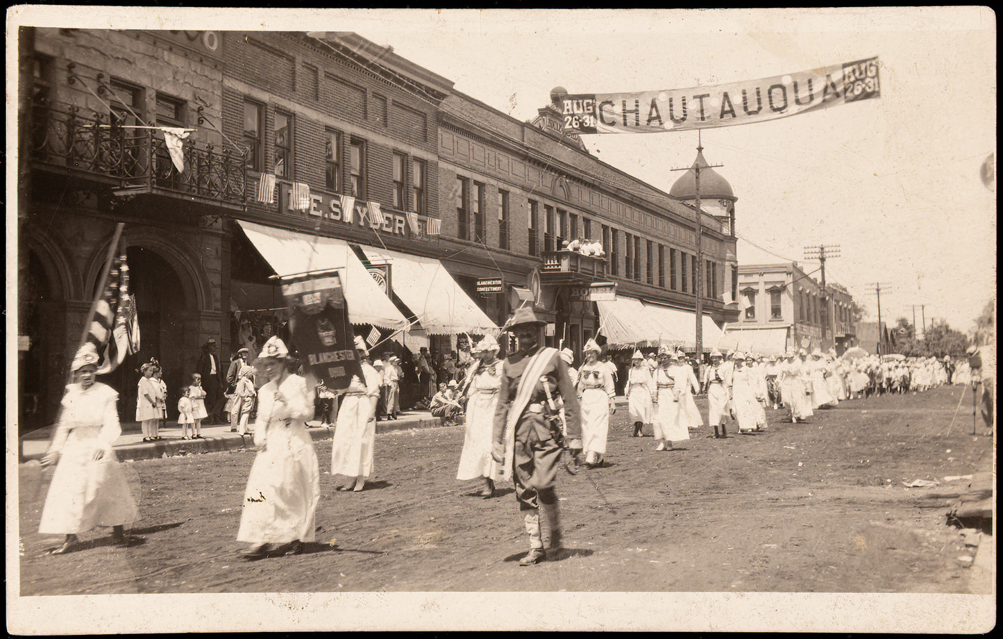 Circa 1920s. Chautauqua Parade. Blanchester.