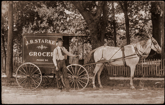 J.B. Starkey Grocery. Blanchester.