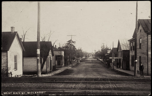Circa 1907. West Main St. Midland.