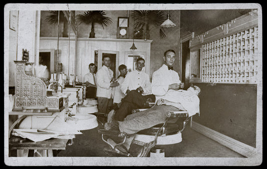 Bindley Hotel Barber Shop. South Broadway.