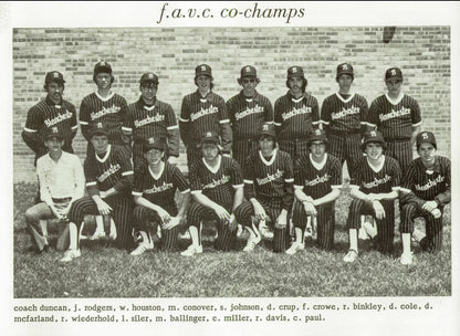 1976. Blanchester High School Basketball Team.