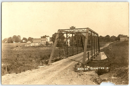 Circa 1910s. Iron Bridge Over Stonelick Creek. Edenton.
