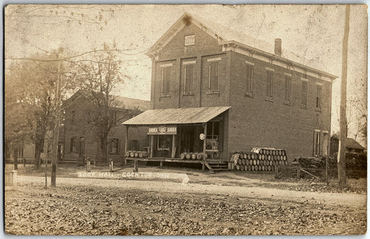 Circa 1910s. I.O.O.F. Hall in Edenton, Ohio.