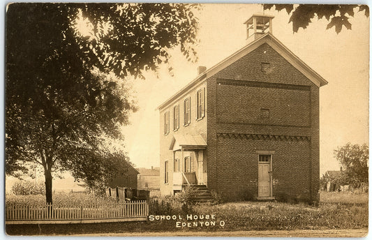 Circa 1910s. Edenton Schoolhouse.