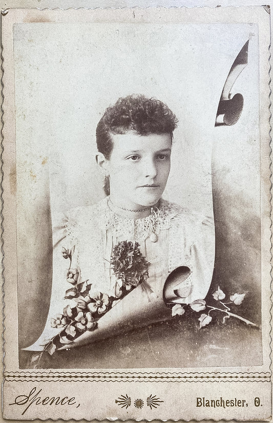 1892. Elsie Griffey portrait. Spence Photography.