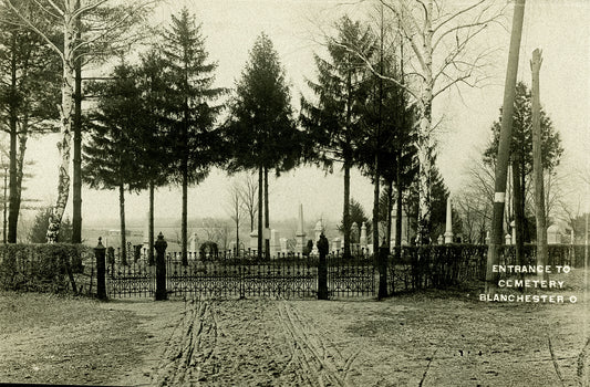 1910. Blanchester I.O.O.F. Cemetery Postcard.