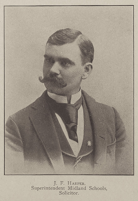 J.F. Harper. Superintendent of Midland School.