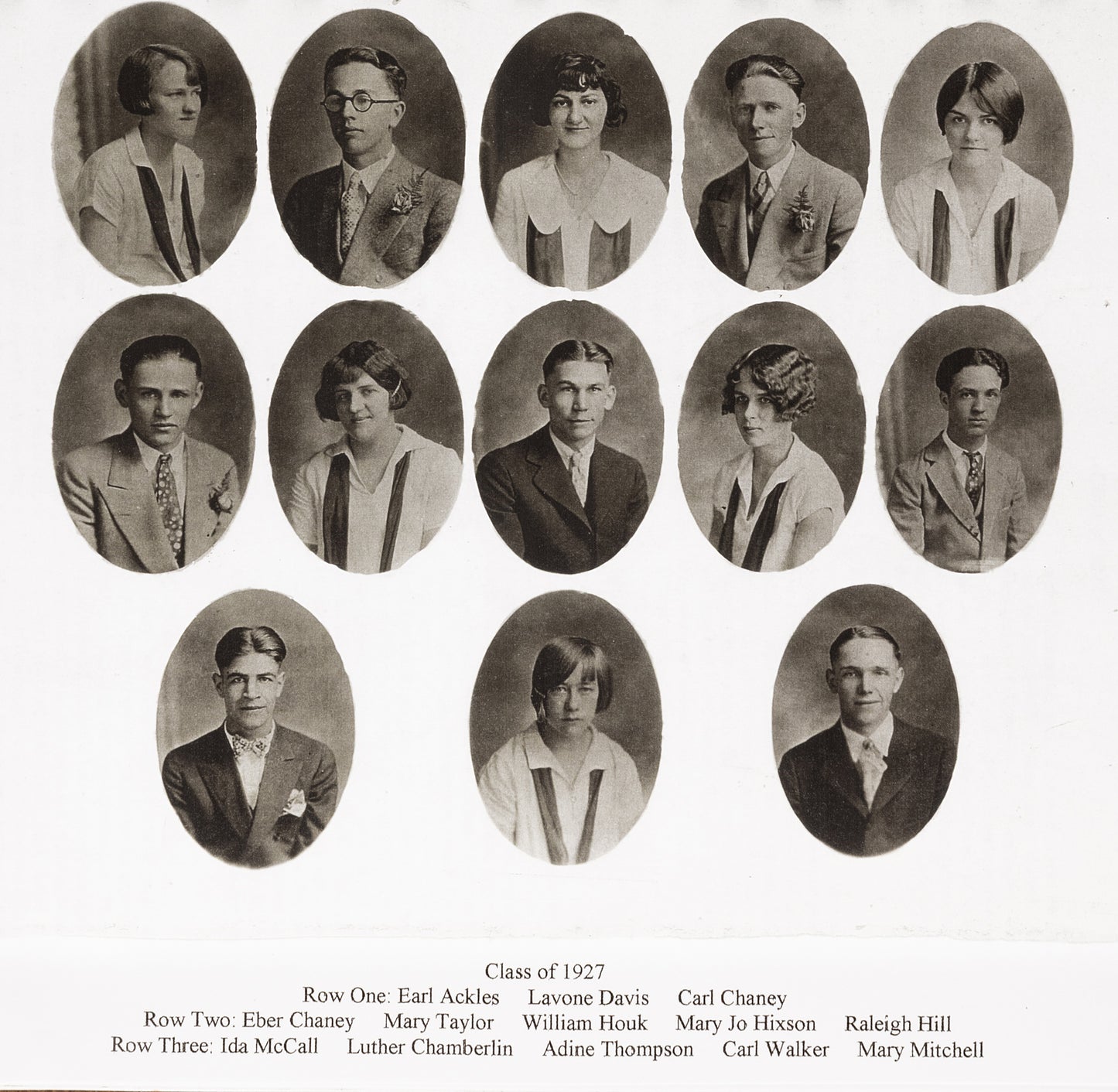 Jefferson High School 1927 Class Photo.