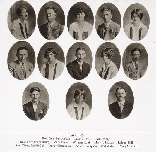 Jefferson High School 1927 Class Photo.