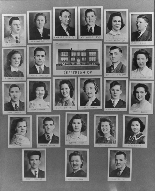 Jefferson High School 1941 Class Photo.