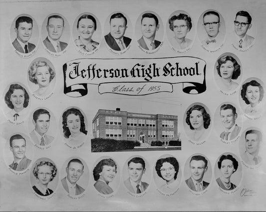 Jefferson High School 1955 Class Photo.