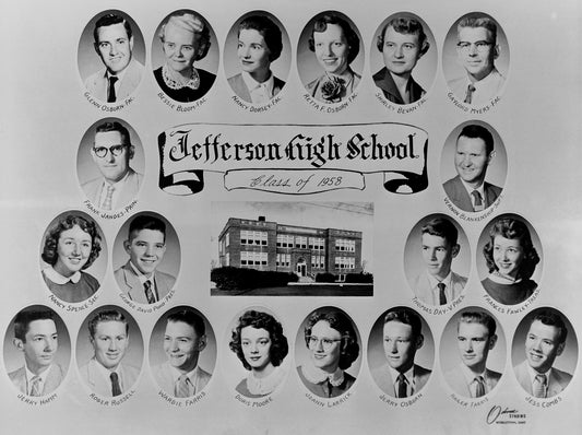 Jefferson High School 1958 Class Photo.