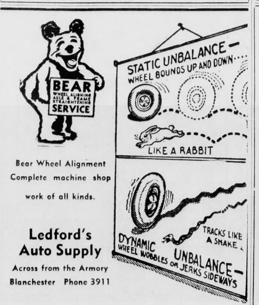 1947. Ledford's Auto Supply ad.