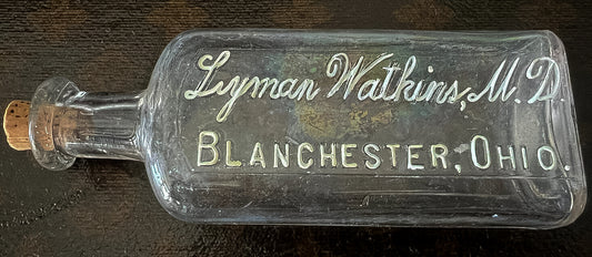 Lyman Watkins, M.D. medicine bottle.