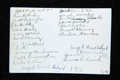 1913. Maple Grove School Students.