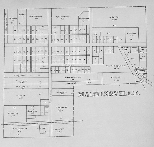 1903.  Martinsville Platt Map.