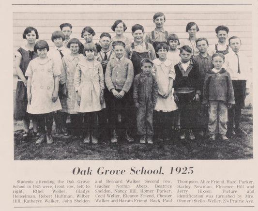 1925. Oak Grove School. Marion Township.