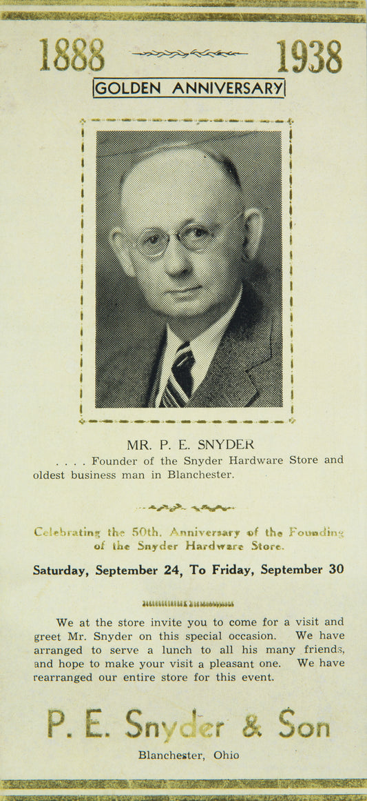 P.E. Snyder 50th Anniversary Brochure.