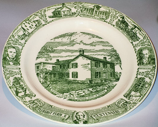 1952. Pleasant Plain Centennial Plate.