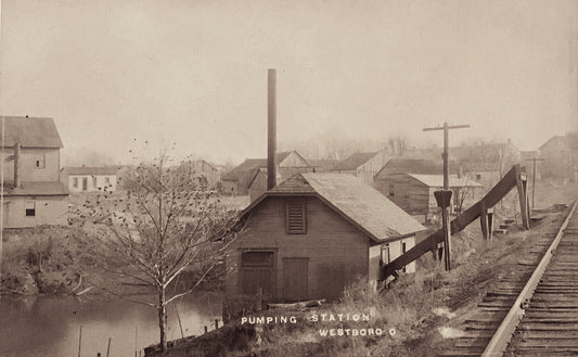 Circa 1910. The Pumping Station. Westboro.