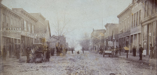 Before 1895. South Broadway looking North toward Main. Blanchester.