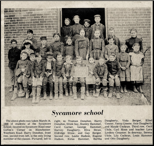 1899. Sycamore School Students.