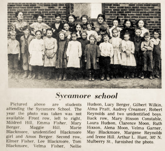 1880. Sycamore School Students.