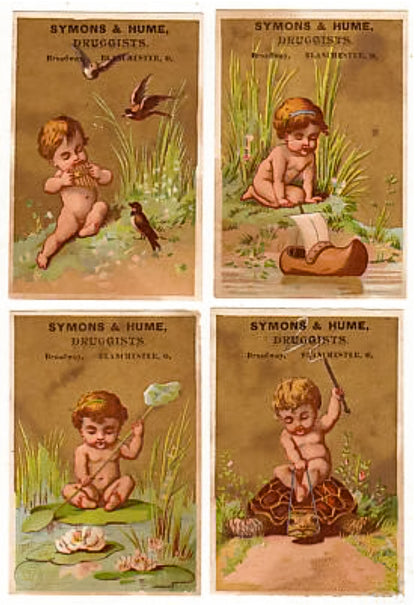 Symons & Hume Druggists Trade Cards.