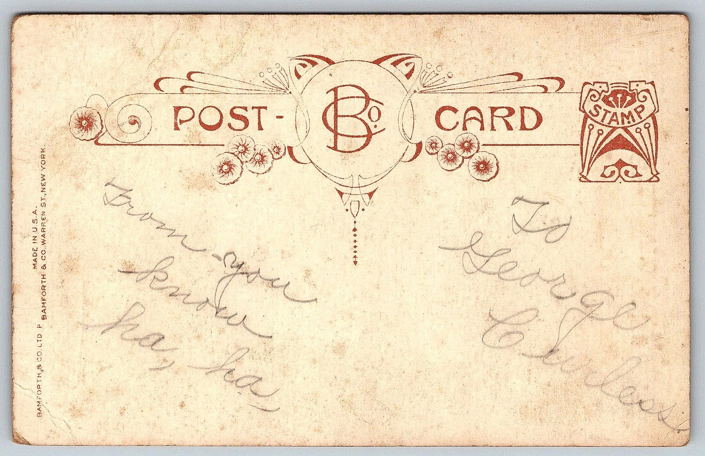 WWI era Postcard. Edenton, Ohio.