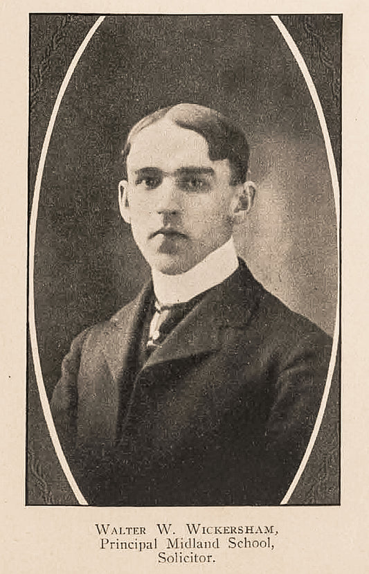 Walter W. Wickersham. Principal of Midland School.