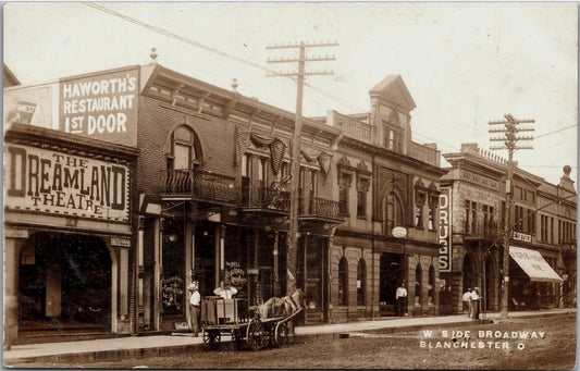 West side of South Broadway. Blanchester.