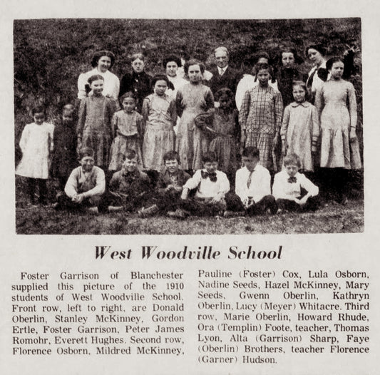 1910. West Woodville School Students.