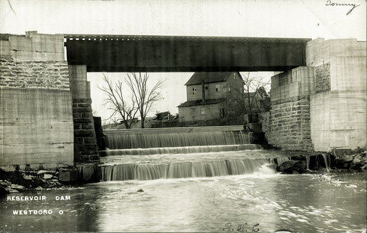 1919. Houston Upground Reservoir Dam. Westboro.